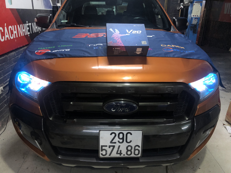Độ đèn nâng cấp ánh sáng XlightV20 New cho xe Ford Ranger Wild Track 2017 29C57486